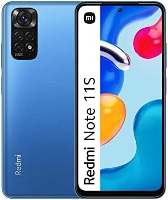 Xiaomi Redmi Note 11S 4G Volte 128GB + 6GB Factory Unlocked 6.43″ Quad Camera 108MP Night Mode (Tmobile Global Metro Mint Tello) (w/Fast Car Charger Bundle) (Twilight Bluee)