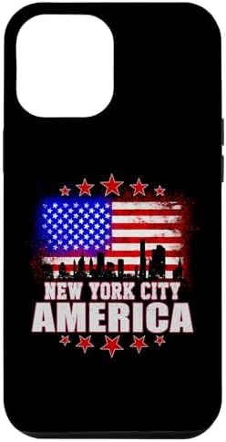 iPhone 15 Pro Max New York City NY Retro Vintage NYC US Flag Souvenir Case