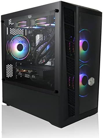 AVGPC Quiet Series Gaming PC Intel Core i5 12400F Desktop Processor 6 Cores up to 4.4 GHz with Hyper 212 RGB Cooling 16GB DDR4 3200RAM Dual Channel, RTX 3050 8GB, 1TB NVME M.2 SSD WiFi AC…