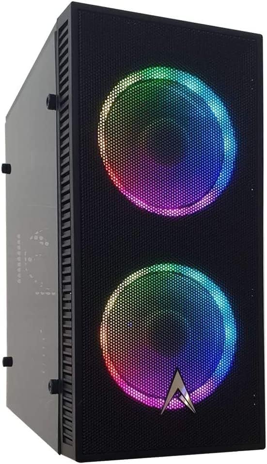 Allied Gaming Home Office Desktop PC: AMD Athlon 3000G Processor, AMD Radeon Vega Graphics, 8GB DDR4 2666MHz, 240GB SSD, A320 Motherboard, 550 Watt PSU, ARGB Fans, WiFi Ready