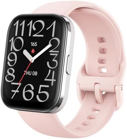 Amazfit Bip 5 Unity Smart Watch Fitness Activity Tracker with 11-Day Battery, 120+ Sports Modes, Health Monitoring, Customizable Watch Faces, Compatible with Android & iPhone, Pink