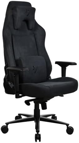 Arozzi Vernazza XL Supersoft Upholstery Material has a Unique Velvety Texture That is Fluid-Repellant and Breathable with Memory Foam Lumbar Support 4D Armrest for Office and Gaming Chair – PureBlack Arozzi Vernazza XL Supersoft Upholstery Material has a Unique Velvety Texture That is Fluid-Repellant and Breathable with Memory Foam Lumbar Support 4D Armrest for Office and Gaming Chair – PureBlack