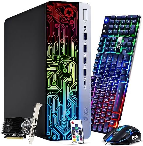 BTO RGB Prebuilt Gaming PC Desktop – Intel Core i7 6th Gen, 32GB DDR4 Ram, 1TB SSD, AMD Radeon RX – 550 4GB GDDR5 Graphics Card, Windows 10 Pro, Computer Tower for PC Gaming, HDMI, DP (Renewed) BTO RGB Prebuilt Gaming PC Desktop – Intel Core i7 6th Gen, 32GB DDR4 Ram, 1TB SSD, AMD Radeon RX – 550 4GB GDDR5 Graphics Card, Windows 10 Pro, Computer Tower for PC Gaming, HDMI, DP (Renewed)