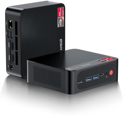 Beelink SER5 Mini PC, AMD Ryzen 5 5560U 6 Core(Up to 4.0GHz), 16GB DDR4 RAM 500GB NVMe M.2 SSD, RX Vega7, Mini Desktop Computer for Home/Office/Gaming
