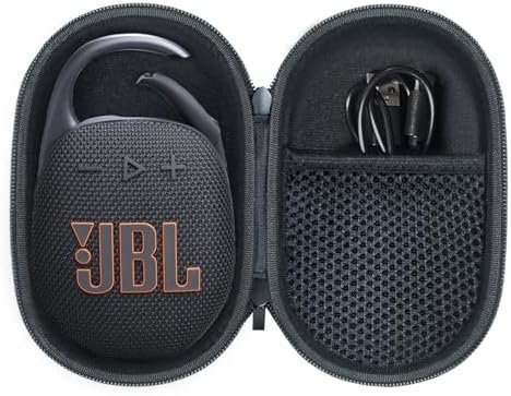 Case for JBL Clip 5 Portable Bluetooth Speaker, Cover for JBL Clip 5 Speaker, Waterproof and Dustproof Feature, for Home, Outdoor and Travel(Black) - Box Only