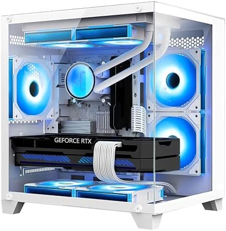 Gaming PC -AMD Ryzen 5 5600G 3.9GHz -16GB DDR4 RAM- GTX 1650 4GB-16GB DDR4 RAM -1TB PCIe SSD -240 Liquid Cooler -WiFi &Bluetooth Ready -RGB Fans-Windows 11 Pro Desktop Computer