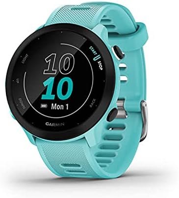 Garmin Forerunner 55, GPS Running Watch with Daily Suggested Workouts, Up to 2 weeks of Battery Life, Aqua Garmin Forerunner 55, GPS Running Watch with Daily Suggested Workouts, Up to 2 weeks of Battery Life, Aqua