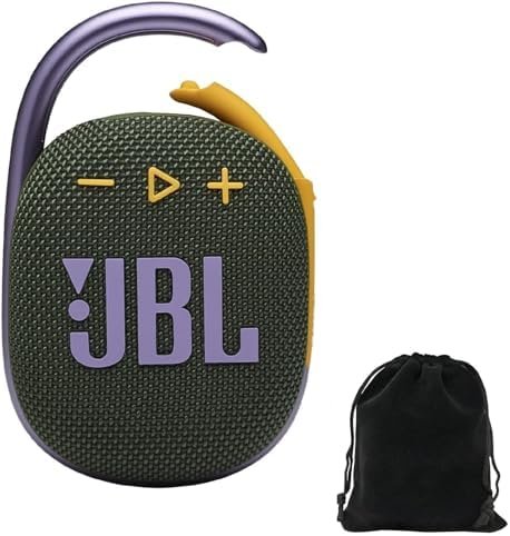 JBL Clip 4 Portable Bluetooth Speaker Bundle with Deluxe CCI Protective Carrying Pouch (Green) JBL Clip 4 Portable Bluetooth Speaker Bundle with Deluxe CCI Protective Carrying Pouch (Green)