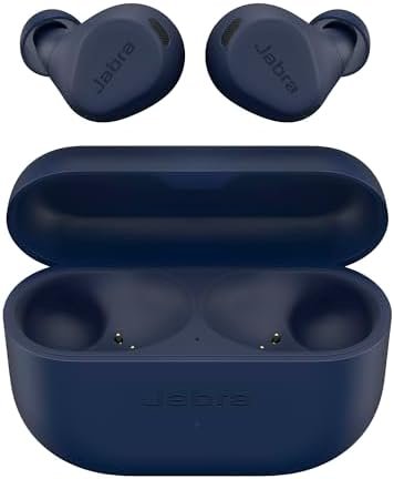 Jabra Elite 8 Active - Best, Most Advanced HearThrough Sports Wireless Bluetooth Earbuds - Comfortable Secure Fit, Military Grade Durability, Active Noise Cancellation, Dolby Surround Sound - Navy