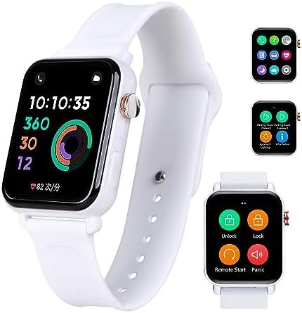 OTOFIX Smart Watch, 50+ Sport Modes, 1.78’’ Fitness Tracker Smartwatch, Heart Rate & Blood Oxygen Monitor, Answer/Make Call, 4 Days Using, Voice Control Over Vehicle, Answer/Make Call, White