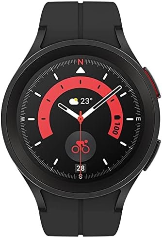 SAMSUNG Galaxy Watch 5 Pro 45mm Bluetooth Smartwatch w/Body, Health, Fitness and Sleep Tracker, Black (Renewed)