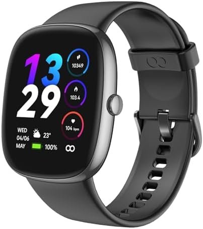 Smart Watches for Men Women with Heart Rate Blood Oxygen Monitor Sleep Tracking, 46mm 1.3oz Step Calorie Counter Fitness Watch Activity Trackers Pedometer for iOS and Android Phones