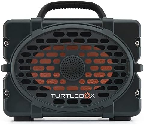 Turtlebox Gen 2: Loud! Outdoor Portable Bluetooth 5.0 Speaker | Rugged, IP67, Waterproof, Impact Resistant & Dustproof (Rich, Full Sound, Plays to 120db, Pair 2X for True L-R Stereo), Green