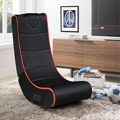 Video Gaming Chair, Floor Chair Rocker for TV, Reading, Playing Video Games with Back Support, Adjustable Backrest Meditation Soft Rocker Chair for Teens and Adults (Foldable)