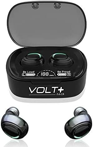 Wireless V5.1 PRO Earbuds Compatible with JBL Tune 760NC IPX3 Bluetooth Touch Waterproof/Sweatproof/Noise Reduction with Mic (Black)